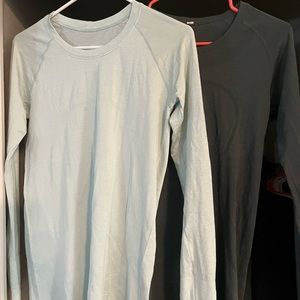 Two full length Lululemon Long sleeve women’s shirts